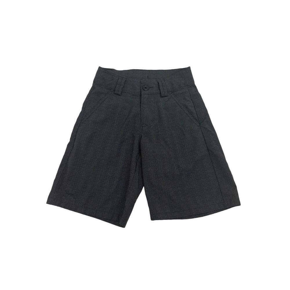 Under Armour Gray Herringbone Dri Fit Performance Shorts Size Youth XS (6/7)